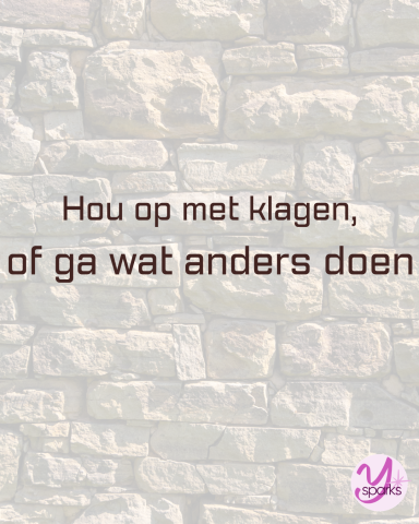 Ysparks - Hou op met klagen