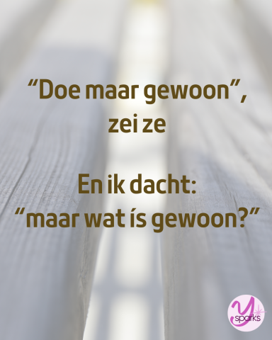 Ysparks Wat is gewoon