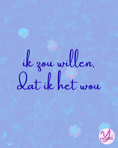 Ysparks - Ik zou willen dat ik het wou